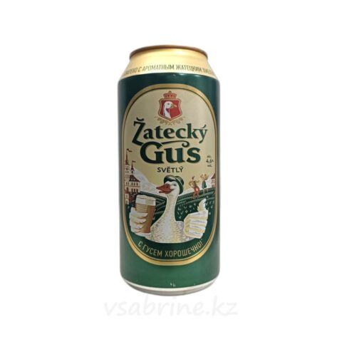 Пиво Zatecky Gus Svetly ж/б 4.6% 0.9л