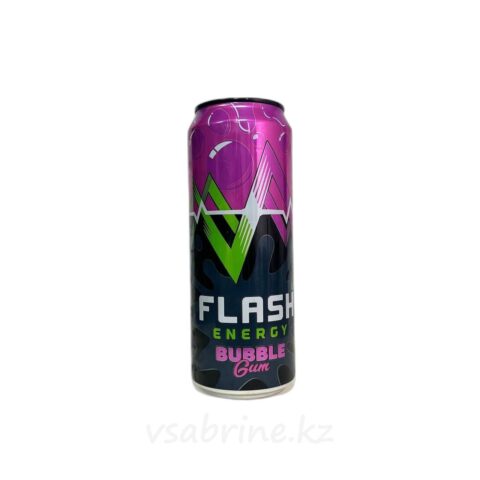 Энергетический напиток Flash со вкусом бабл гам 0.45л ж.б