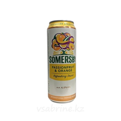 Пиво Somersby PassionFruit-Orange ж/б 4% 0.43мл
