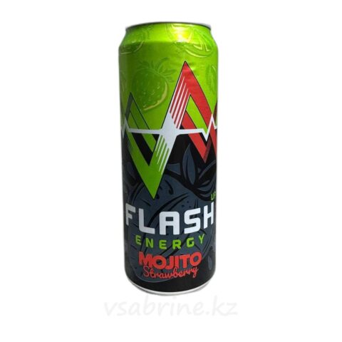 Энергетический напиток Flash со вкусом мохито и клубника 0.45л ж.б
