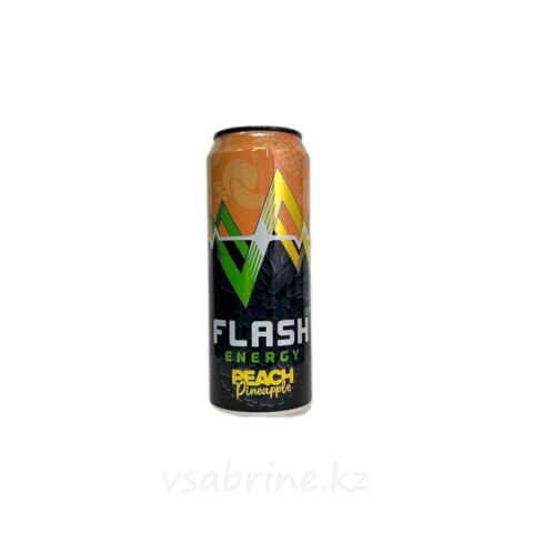 Энергетический напиок  Flash со вкусом персик ананас 0.45л ж.б