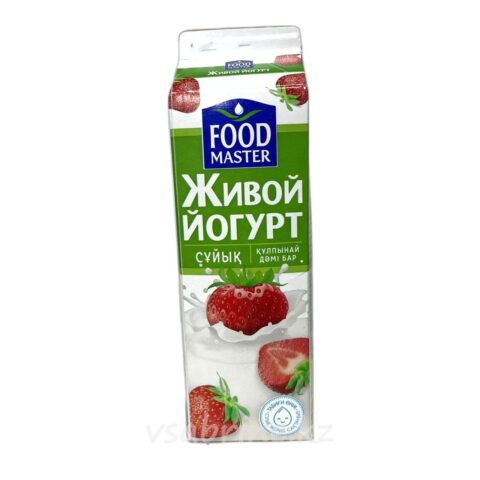 Йогурт питьевой Food Master клубника 2% 900 гр