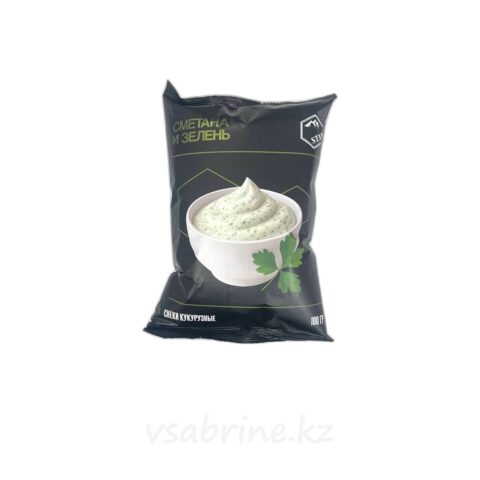 Чипсы кукурузные сметана и зелень 100гр