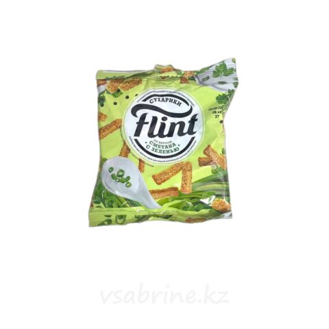 Кириешки Flint сметана с зеленью 60гр