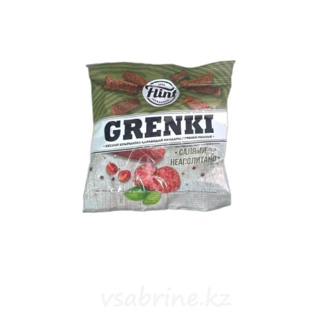 Кириешки Grenki Flint салями 60гр