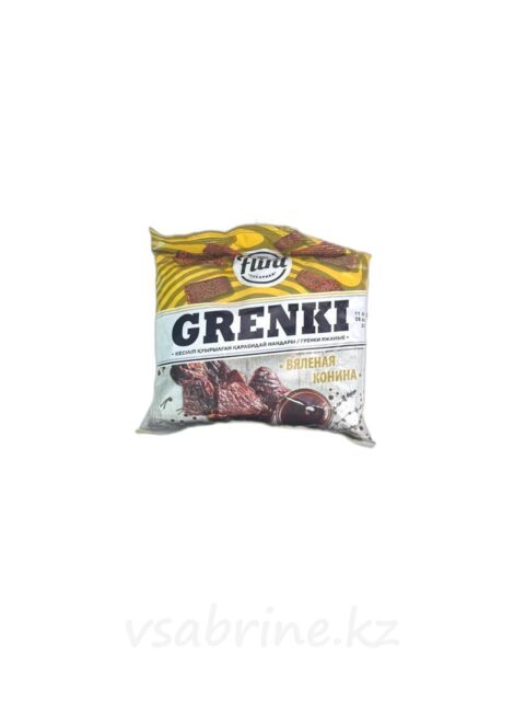 Кириешки Grenki Flint вяленая конина 60гр
