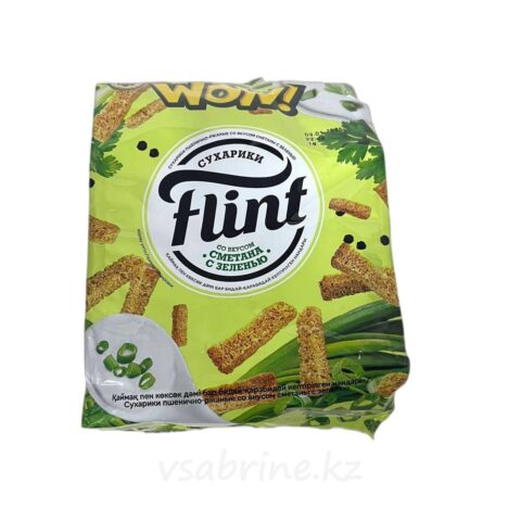 Кириешки Flint WOW! сметана с зеленью 190гр