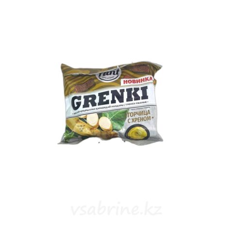 Кириешки Grenki Flint горчица с хреном 60гр