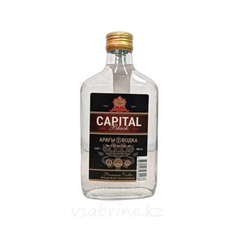 Водка Capital Black 38% 0.2л