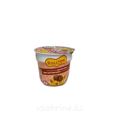 Картофельное пюре быстрого приготовления Ролтон с мясным вкусом в чашке 40г