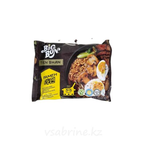 Лапша быстрого приготовления рамен со вкусом грибов и говядины