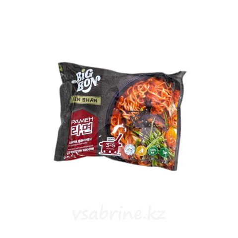 Лапша быстро приготовления Big Bon Рамен со вкусом Кимчи 100г