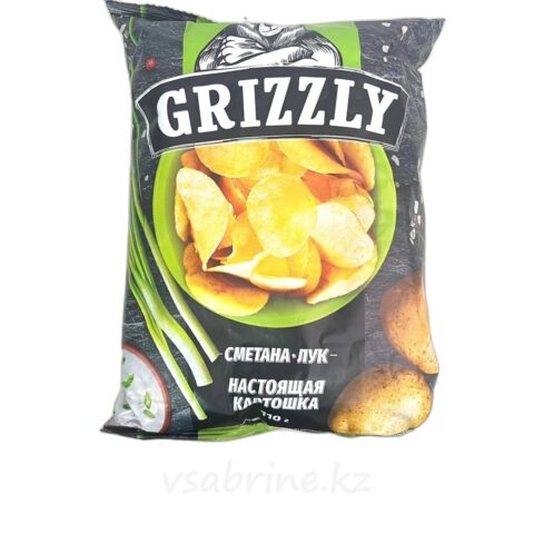 Чипсы Grizzly сметана лук 110гр