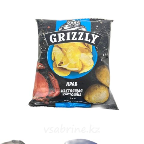 Чипы Grizzly краб 55гр