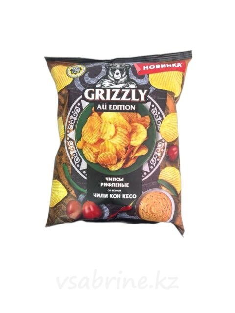 Чипсы рифленые Grizzly чили кен косо 55гр