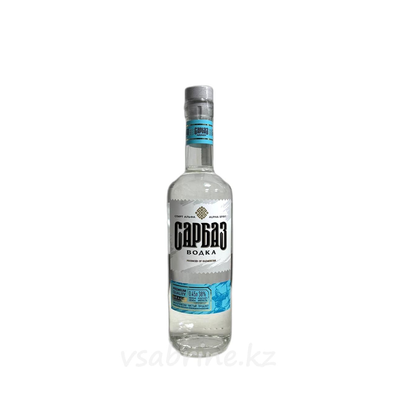 Водка Сарбаз 38% 0.45л