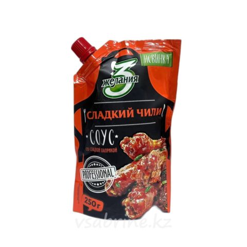 Соус деликатесный “Сладкий чили” ТЗ “3 желания”