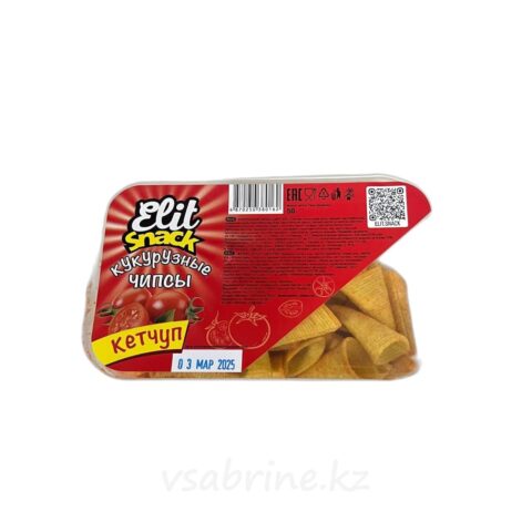 Чипсы кукурузные  Elit Snack кетчуп в таре 50гр