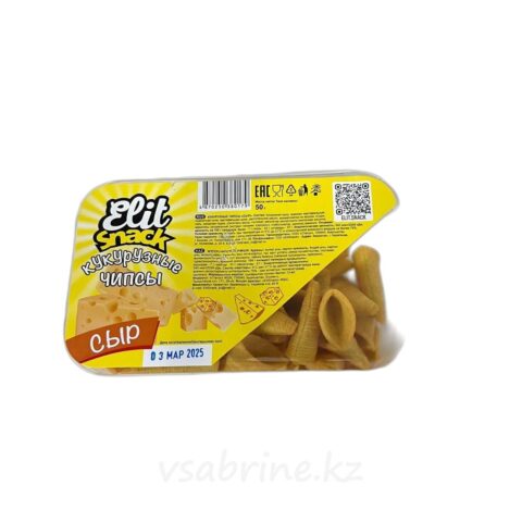 Кукурузные чипсы Elit Snack сыр в таре 50гр
