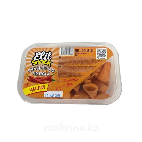 Кукурузные чипсы Elit Snack чили в таре 50гр