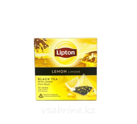 Чай Lipton черный Лимон пирамидки 20шт