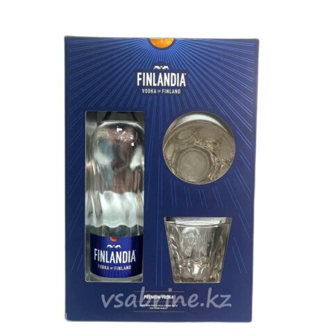 Водка Finlandia 0.7л + 2 стакана