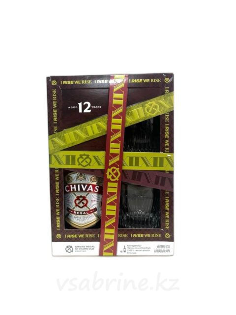Виски Сhivas Regal 12 Летний +2 Стакана 40% 0.7л
