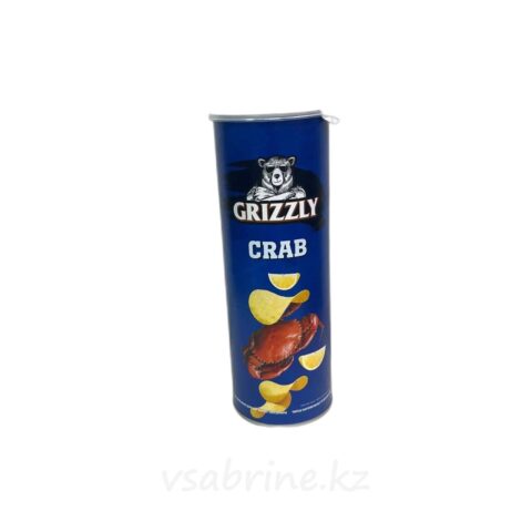 Чипсы в тубе Grizzly краб 130гр