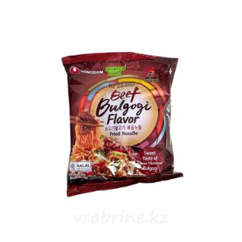 Лапша быстрого приготовления Bulgogi Beef Flavor с говядиной 105г
