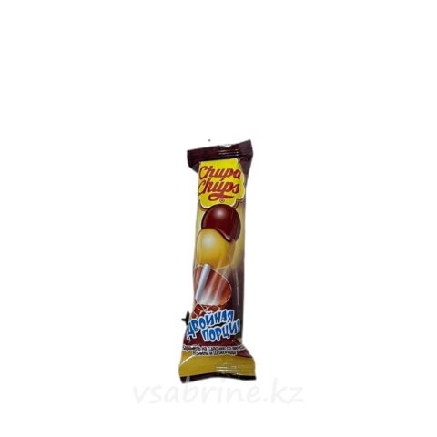 Карамель Chupa Chups 2ая порция ваниль и шоколад 16.8гр