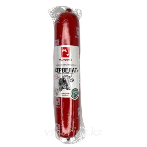 Колбаса Мамино Сервелат полукопченая 550г