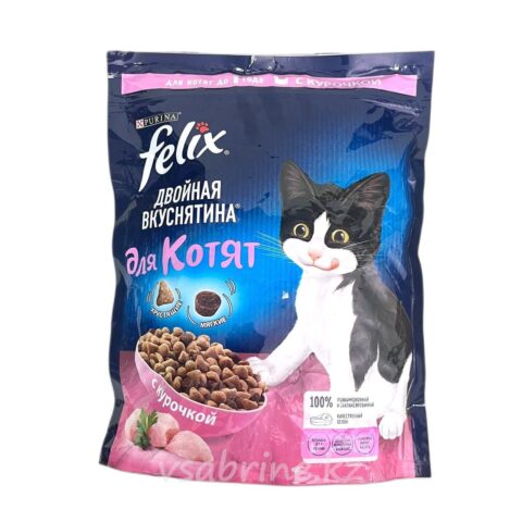 Корм Сухой для Котят Felix с Курочкой 600г