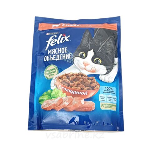 Корм Сухой для Кошек Felix с Говядиной 600г