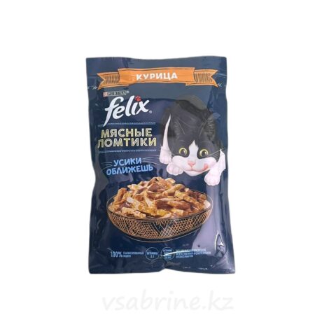 Корм Влажный для Кошек Felix с Курицей в Соусе 75г
