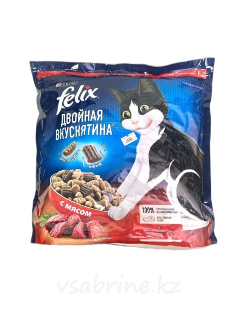 Корм Сухой для Кошек Felix с Мясом 1.3кг