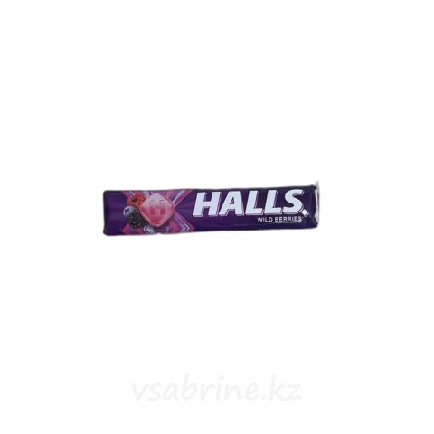 Леденцы Halls со вкусом клубники,малины и черники 25.2 гр