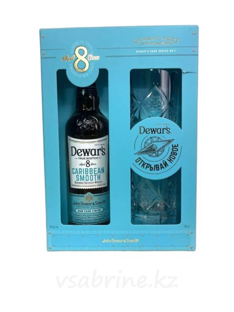 Виски Dewar’s 8 Летний Caribbean + 2 Стакана 40% 0.7л