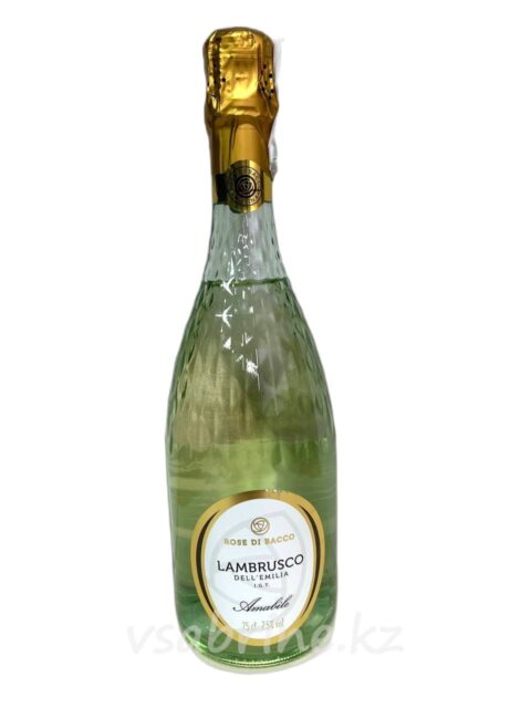 Вино Игристое Lambrusco белое полусладкое 7.5% 0.75л