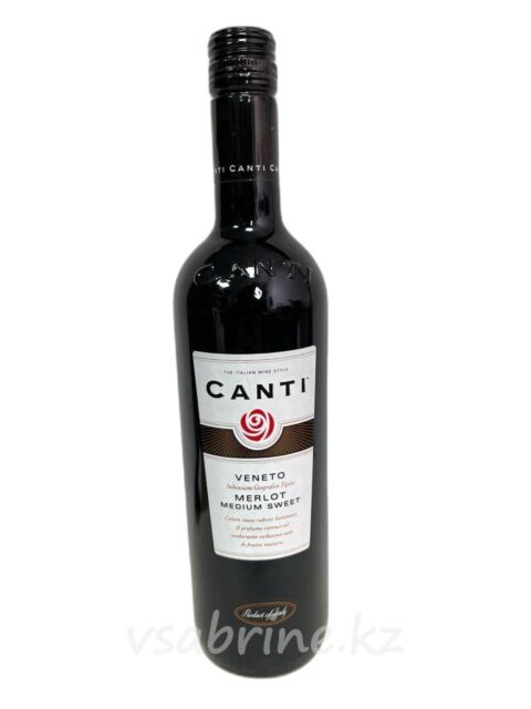 Вино Canti Veneto Merlot Medium Sweet красное полусладкое 11.5% 0.75л