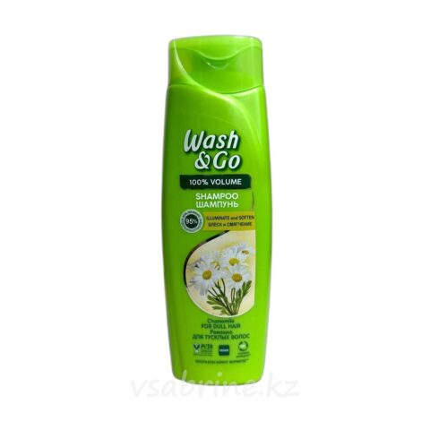 Шампунь Wash&Go экстрактом ромашки для тусклых волос 180мл