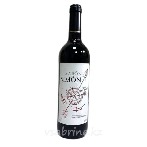 Вино Baron Simon Tinto красное полусладкое 10.5% 0.75л