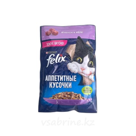 Корм Влажный для Кошек Felix с Ягненком в Желе 75г
