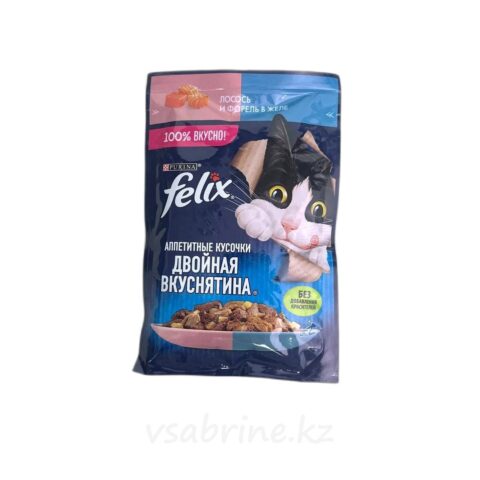Корм Влажный для Кошек Felix С Лососем и Форелью 75г