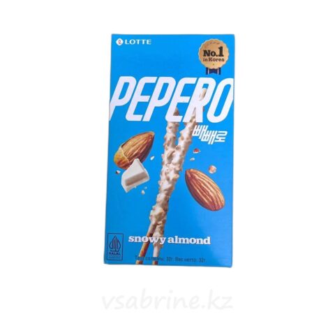 Печенье Pepero белый шоколад с миндалем 32гр