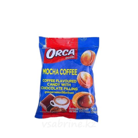 Конфеты карамельные Boonprasert Orca со вкусом кофе с шоколадной начинкой, 140гр