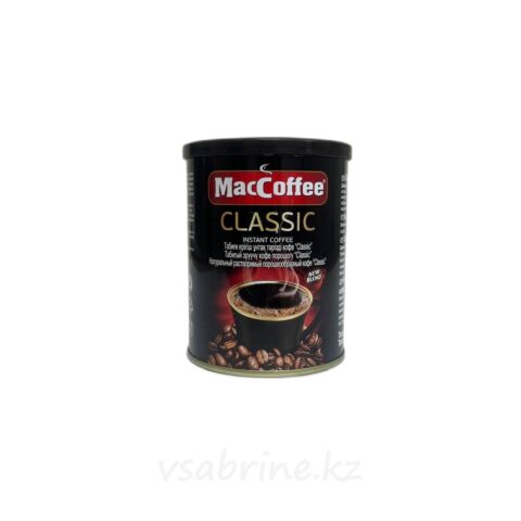 Кофе MacCoffee Classic, растворимый порошок, жестяная банка,100 г.