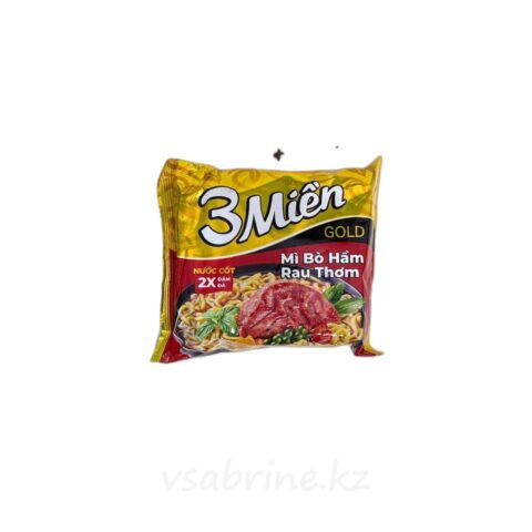 Лапша Быстрого приготовления 3MIEN со вкусом тушеной говядины 75гр